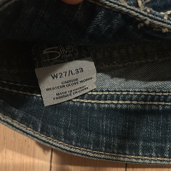 BUNDLE - Two Size 7 Amethyst & Silver Y2K Low Rise & Flared Jeans - Picture 12 of 15